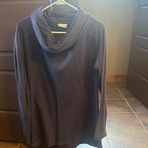 Columbia navy Cowl Neck Top